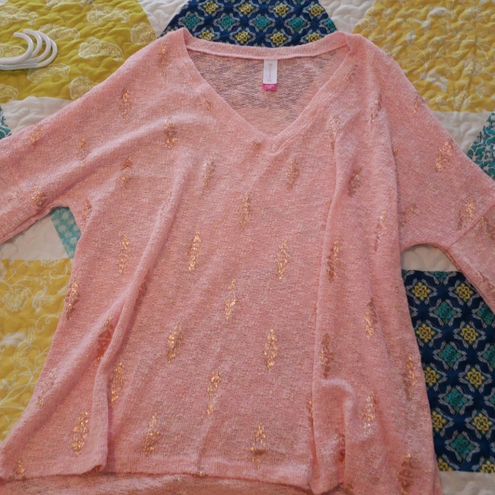 Pink long sleeve top